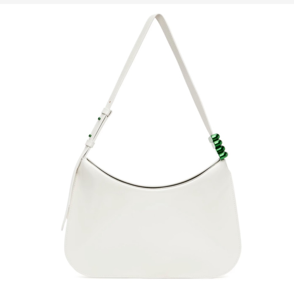 Bottega Veneta White Flap Shoulder Bag
